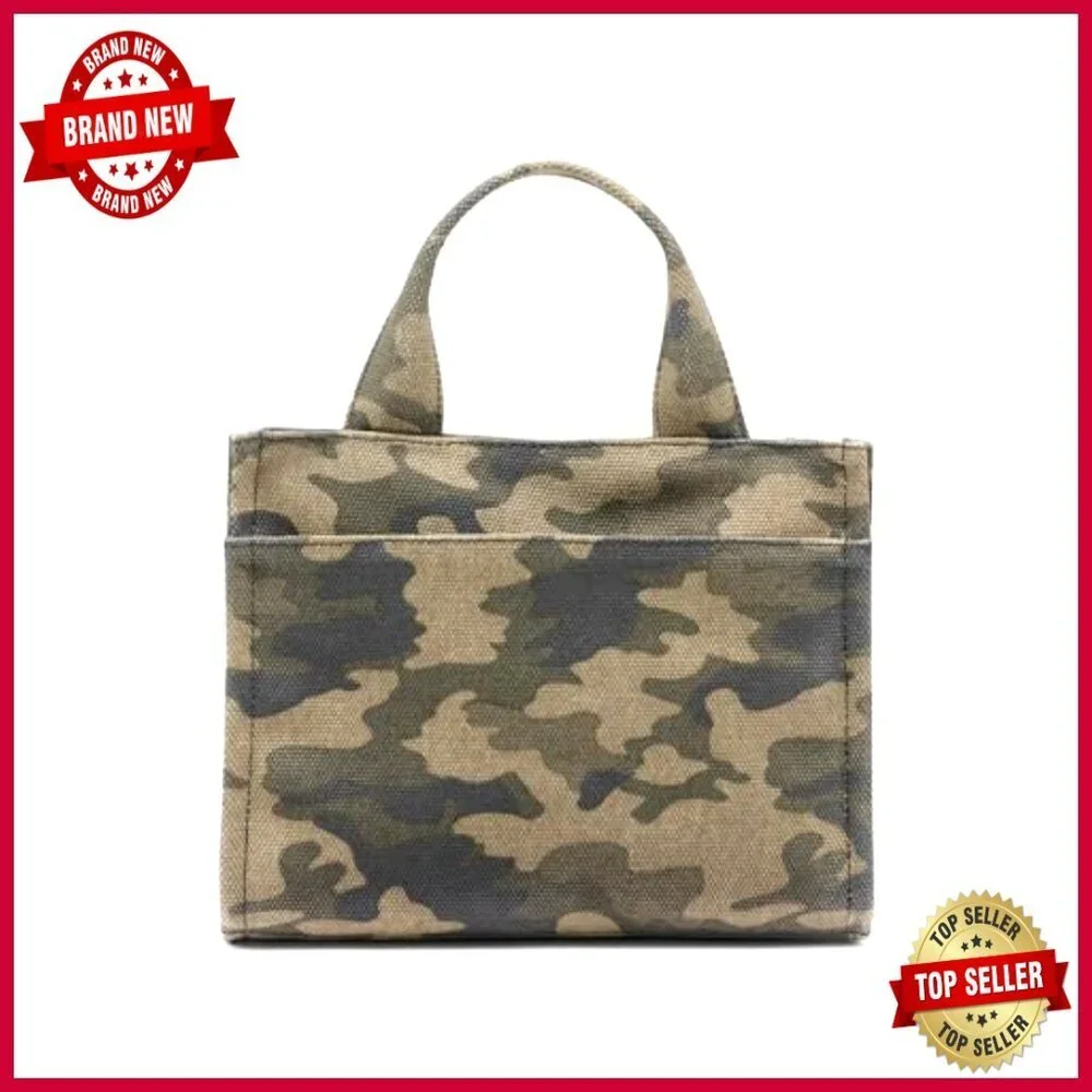 Small Canvas Tote with Adjustable Strap, Zipper Closure, 14.5L Capacity